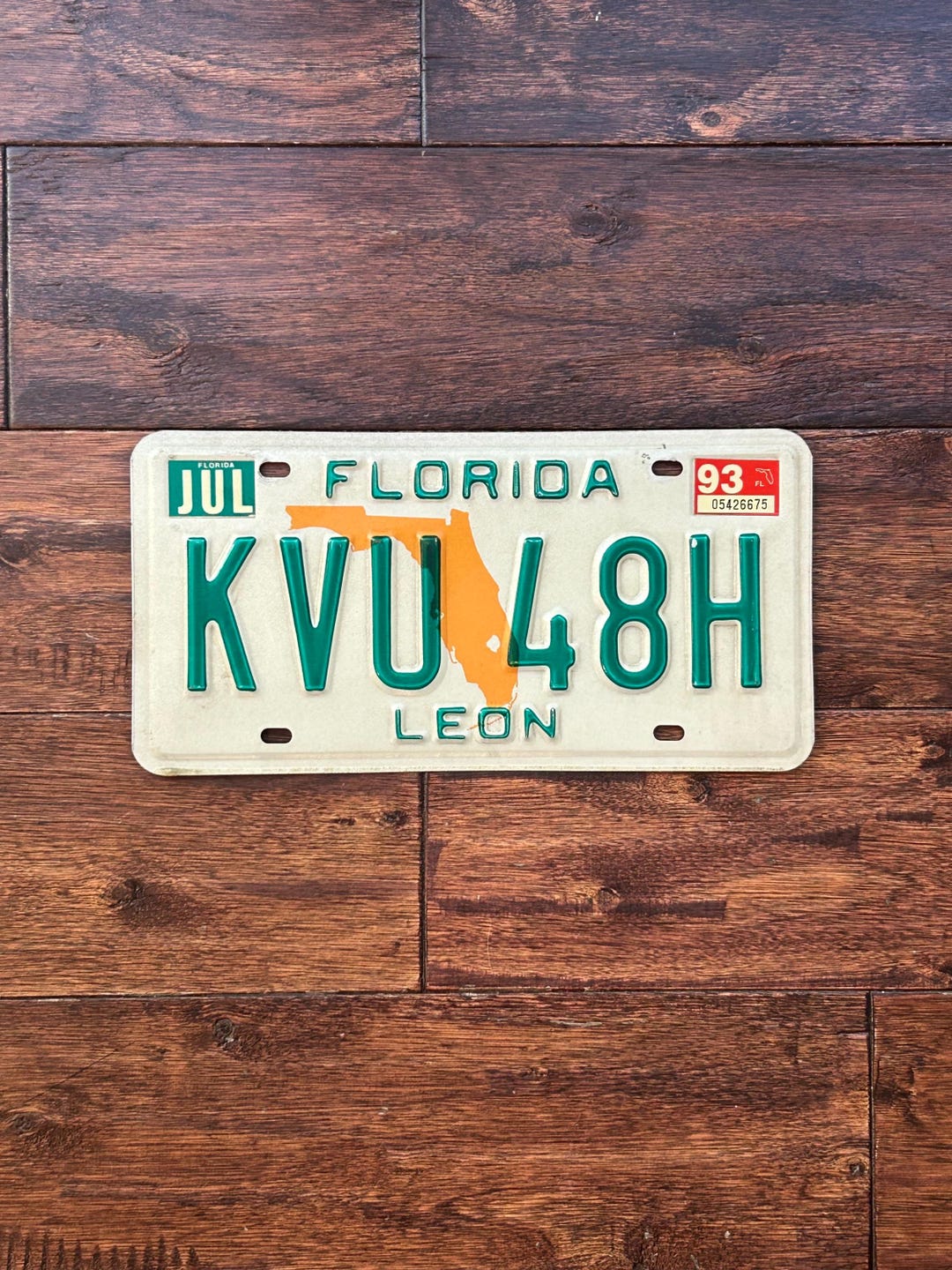 License Plate Florida, Florida License Plate 1993, Florida License