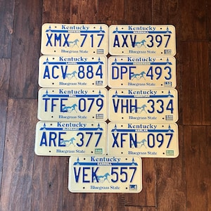 1969 Kentucky Plates