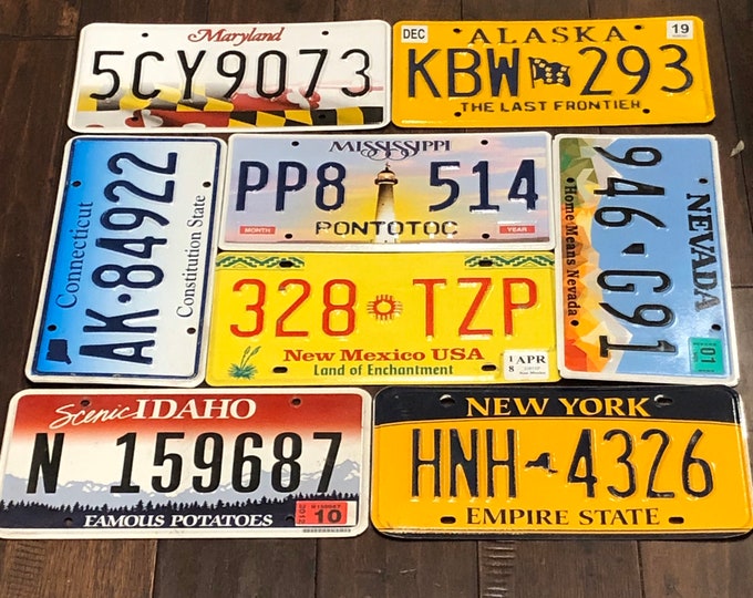 Grouping of 32 Rustic License Plates. Etsy