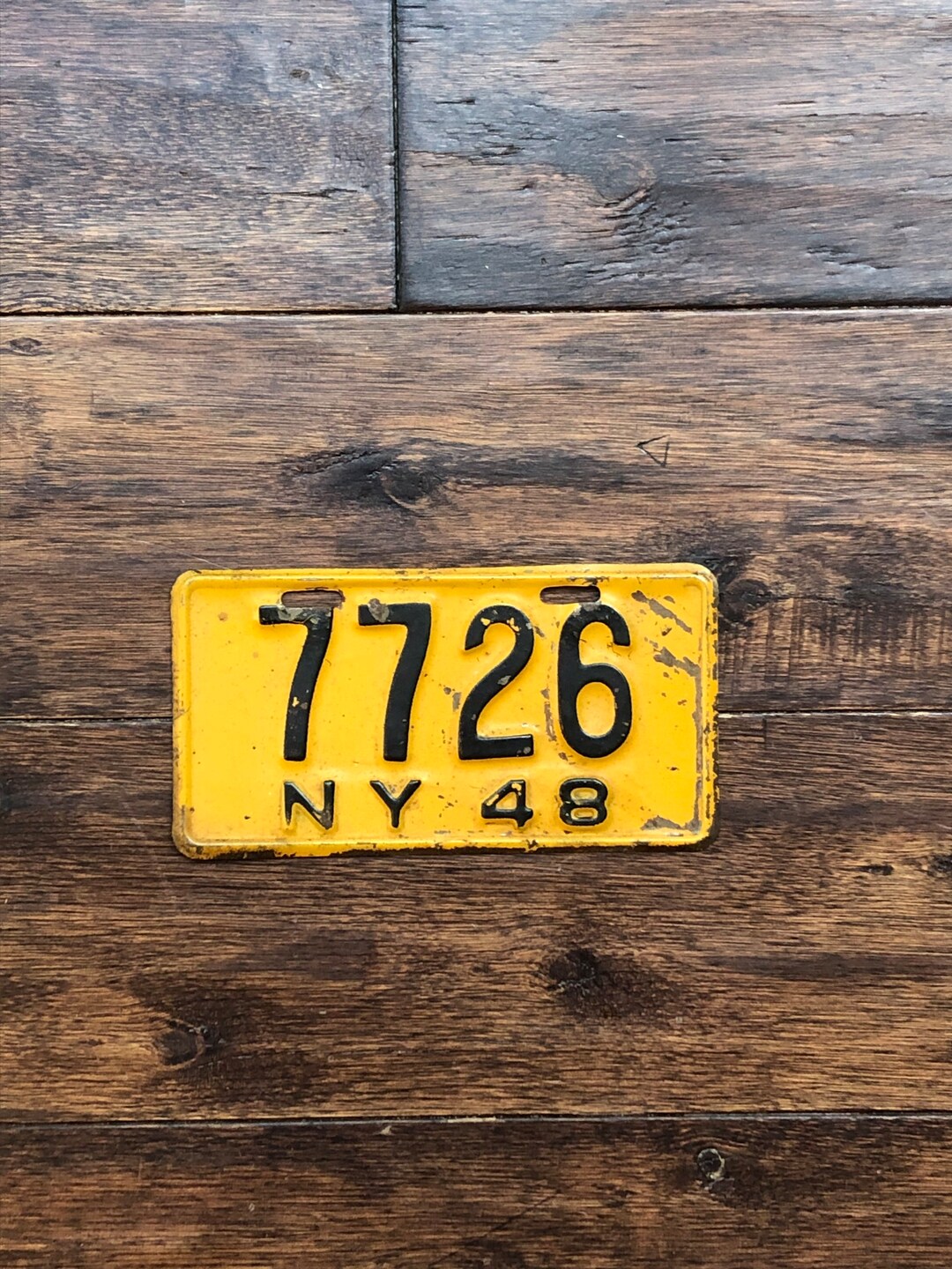License Plate New York 1948 Motorcycle, New York 1948 Motorcycle