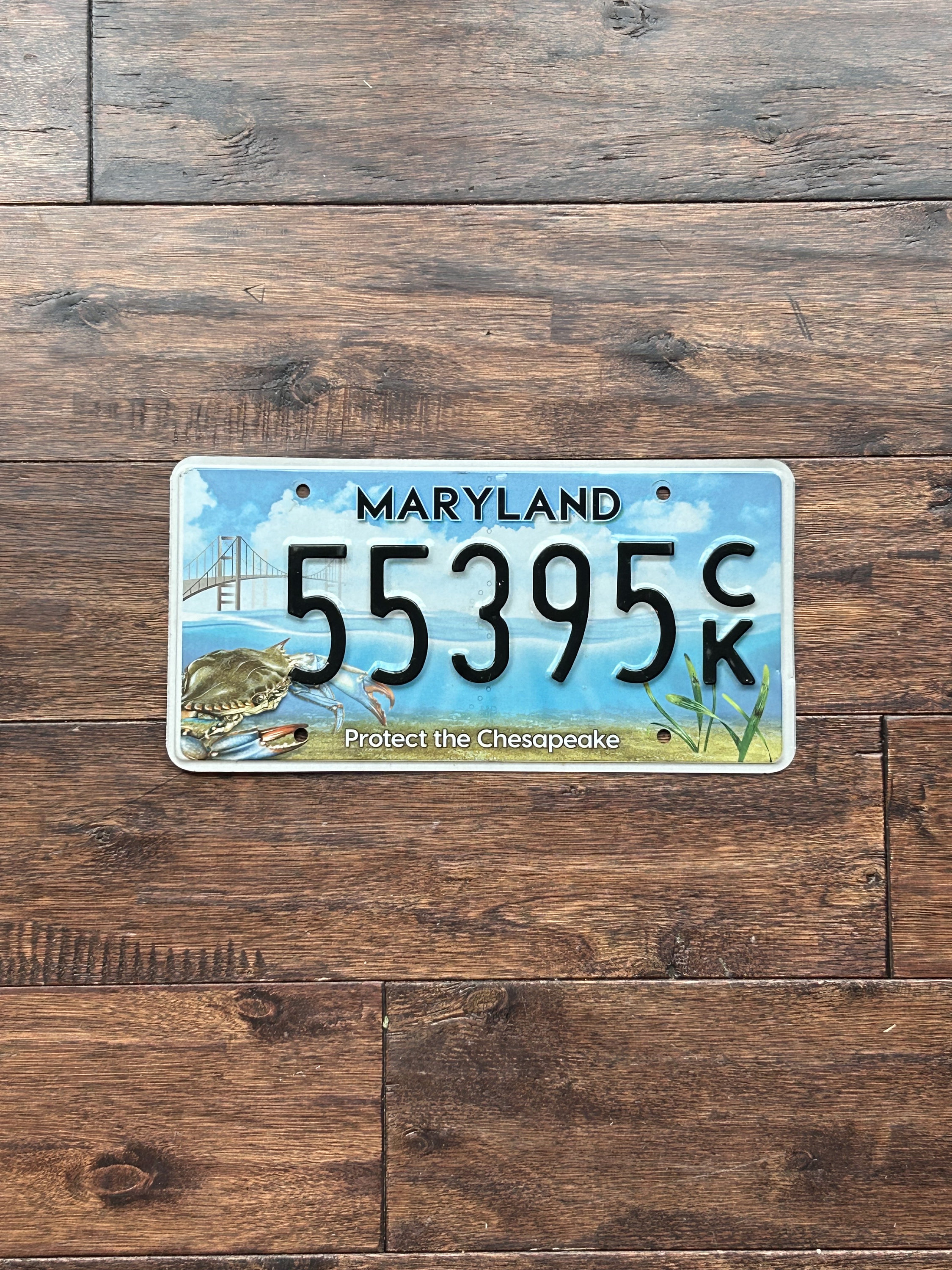 マークマリーページ License Plate Maryland Protect the Chesapeake, Maryland Crab