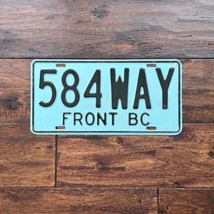 License Plate Mexico, old Mexico license plate, Mexico license plate Baja California, vintage license plate, Mexico 1986 to 1991 license