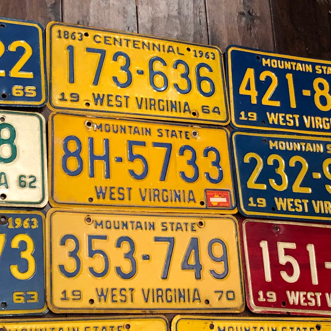 West Virginia choice of license plate pick your plate Etsy