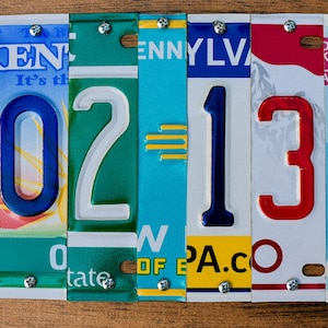 Custom License Plate Signs, Personalized gift, Custom Gifts, Unique Gifts, Retro Home Decor, Last Name Sign, license plate sign anniversary image 9