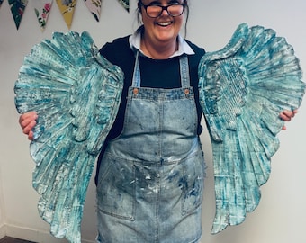 Two Day Christmassy Lit Paper Mache Angel Wings Wall Art Workshop