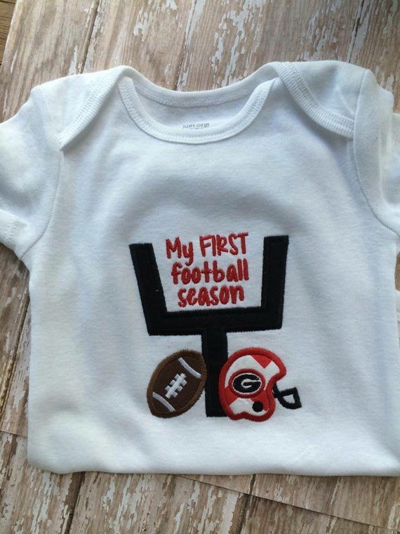 University of Georgia Bulldog football jersey Baby bodysuit Georgia Bulldog