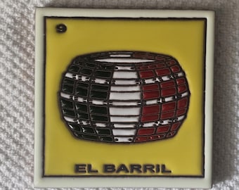 Glossy Raised Texture EL BARRIL Tile Mexican Talavera Ceramic 4.25x4.25