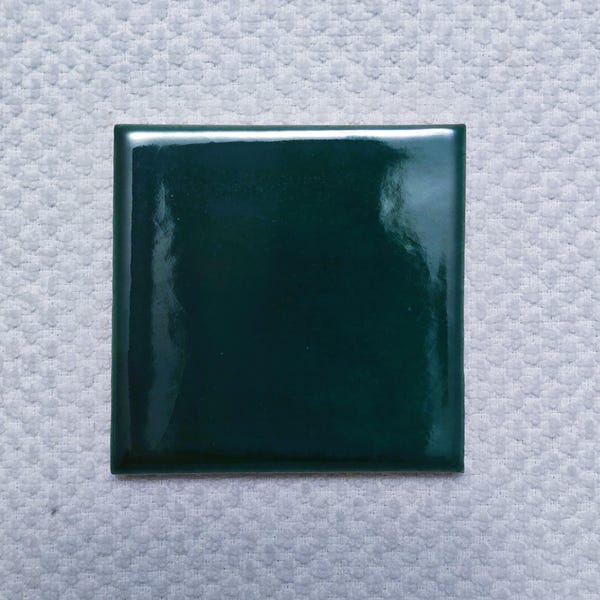 Glossy Emerald Green Leaf Mexican Talavera Ceramic Tiles 2x2