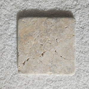 Natural Limestone &quot;Alexandria Gold&quot; Turkish Travertine Tiles 4 x 4 x 3/8