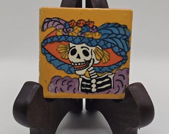 Glossy Katrina Yellow Mexican Talavera Ceramic Tiles 2x2