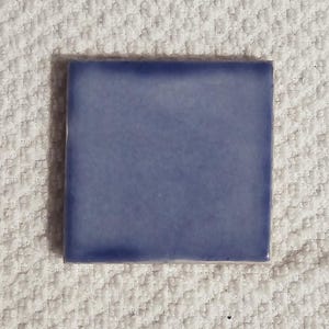 Glossy &quot;Washed Blue&quot; Mexican Talavera Ceramic Tiles 2x2