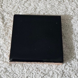 Glossy &quot;Jet Black&quot; Mexican Talavera Ceramic Tiles 2x2