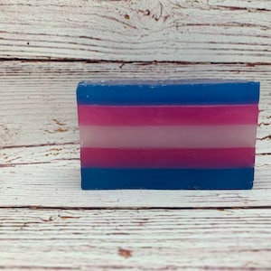 Trans Pride Flag Soap