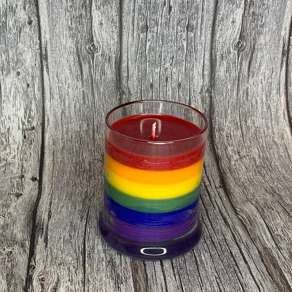 Rainbow Candle Etsy