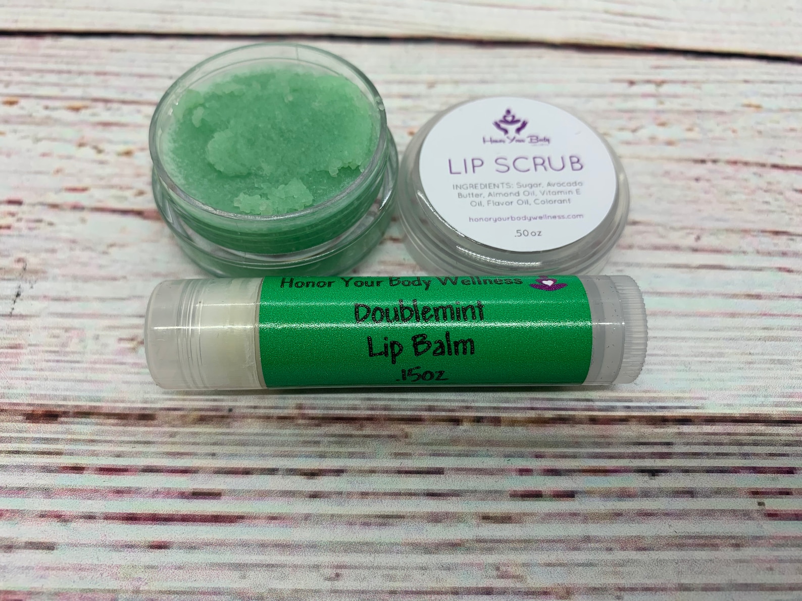 Flavored Lip Balm/Lip Scrub Set Etsy