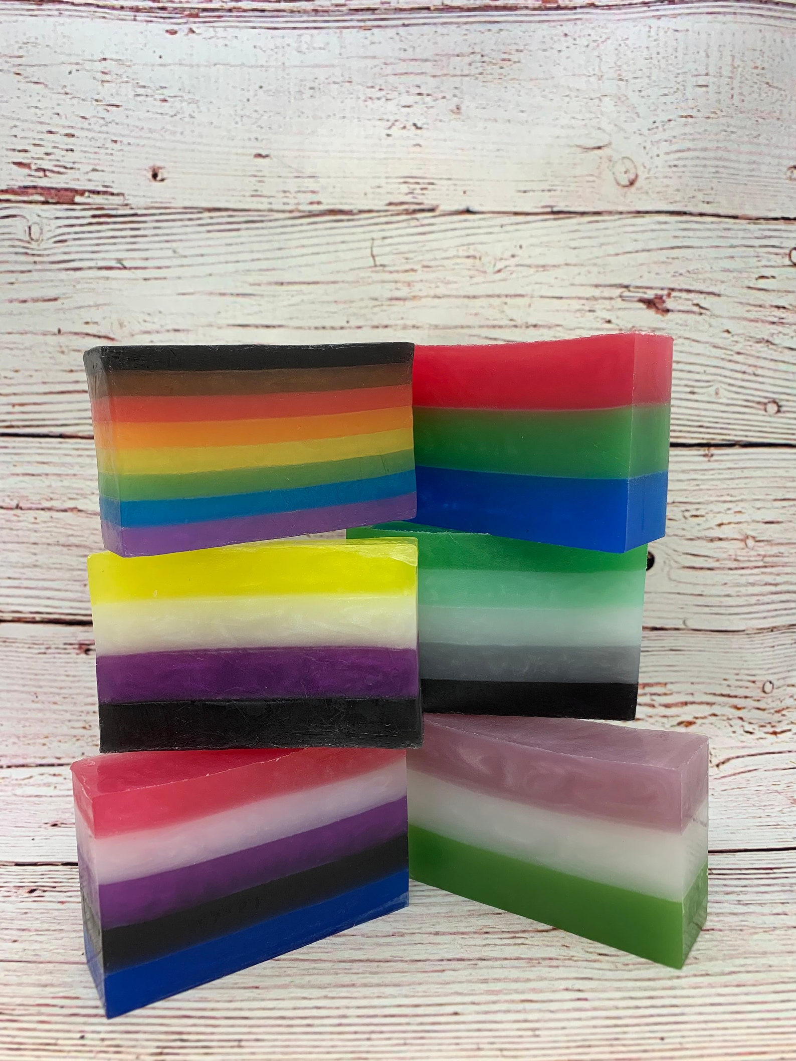 Demi Girl/ Demi Boy Pride Flag Scented Soap Available in 44 Etsy