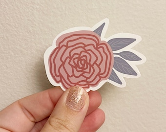 Vinyl Rose Sticker, Gift