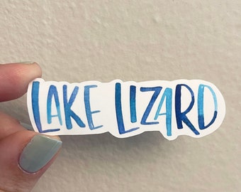 Lake Lizard Sticker, Lake Life Sticker, Lake Lover Decal, Lake House Life, Outdoorsy Sticker, Gift