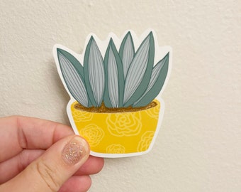 Succulent Vinyl Sticker, Gift