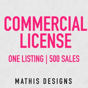Commercial License for SVG Files, Gift
