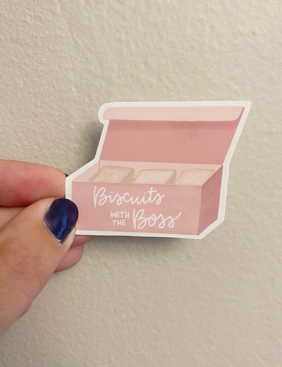 Biscuits With the Boss Sticker Etsy