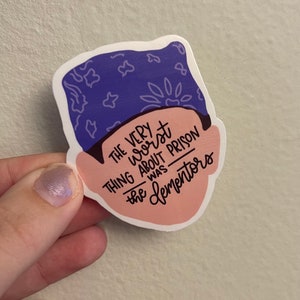 Prison Mike Sticker, Worst Thing About Prison, Vinyl TV Show Sticker, Office TV Show Gift, Gift