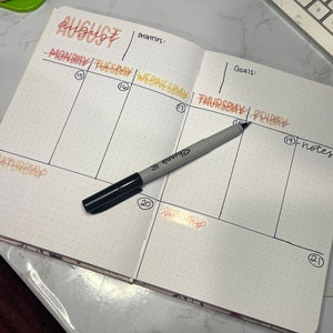 FULL Year Journal Stickers, calendar stickers, weekly and monthly calendar stickers, bullet journal calendar stickers, Gift