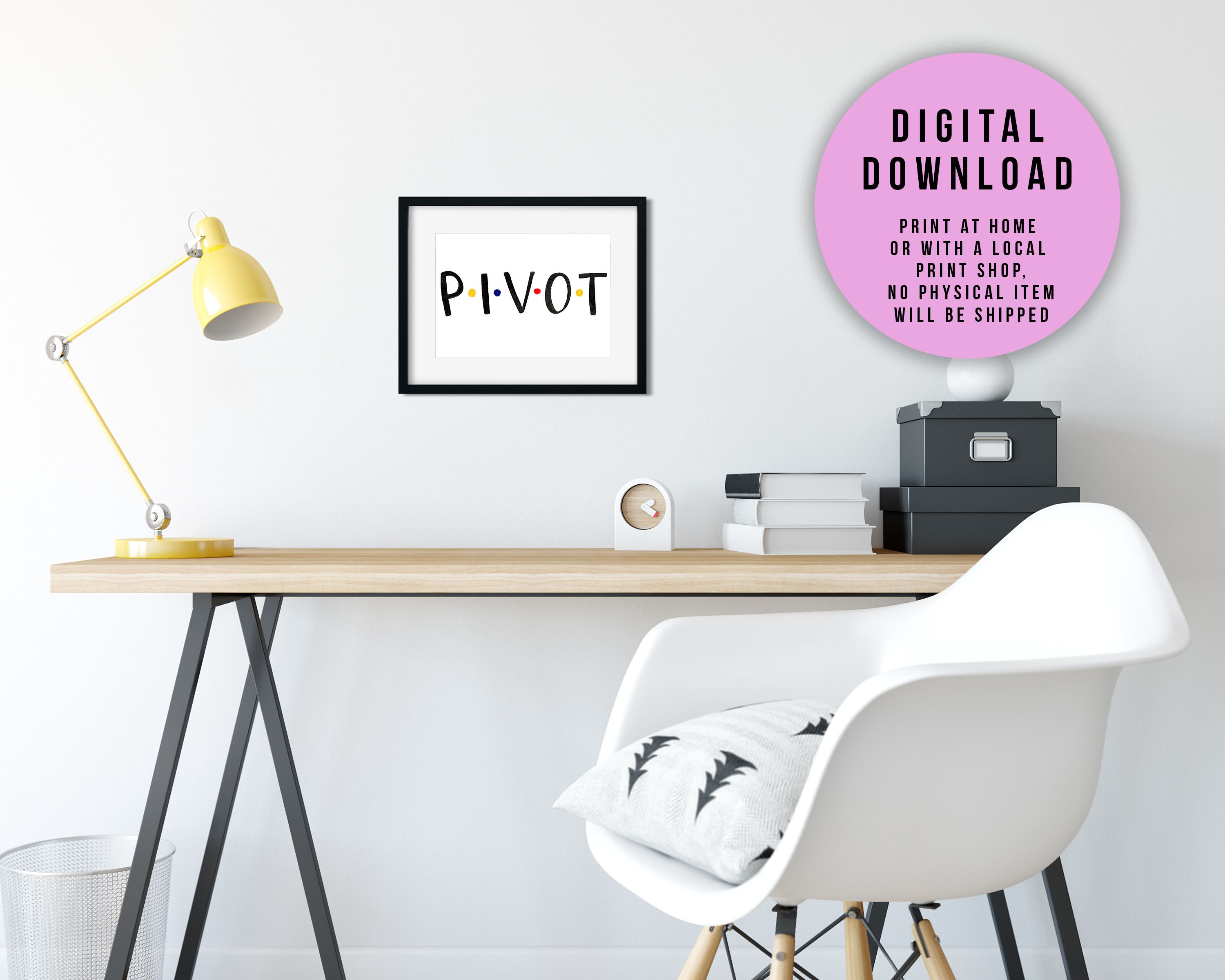 Pivot Wall Art Friends TV Show Wall Art | Etsy