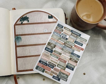 Bible Study Tracker Stickers: Bookshelf Reading Guide