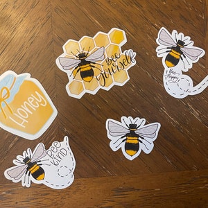 Honey Bee Vinyl Sticker Bundle, Gift