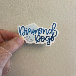 Dimond Dogs Sticker, Lasso Sticker, Gift image 2