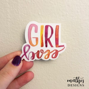 Girl Boss Sticker, Female Entrepreneur Sticker, Small Business Decal, Small Business Owner Sticker, Gift