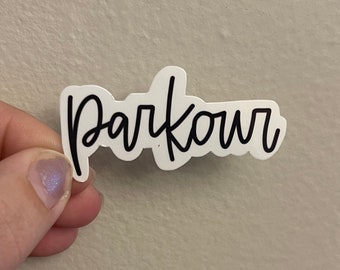 Parkour Sticker, Vinyl TV Show Sticker, Office TV Show Gift, Gift