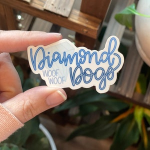 Dimond Dogs Sticker, Lasso Sticker, Gift