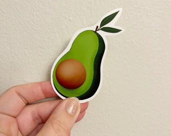 Vinyl Avocado Sticker