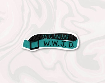 WWJD Bracelet Sticker, Bible Sticker, Christian Sticker, Bible Gift, Gift for Her