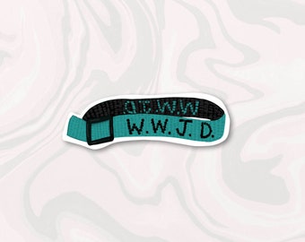 WWJD Bracelet Sticker - Christian Vinyl Decal