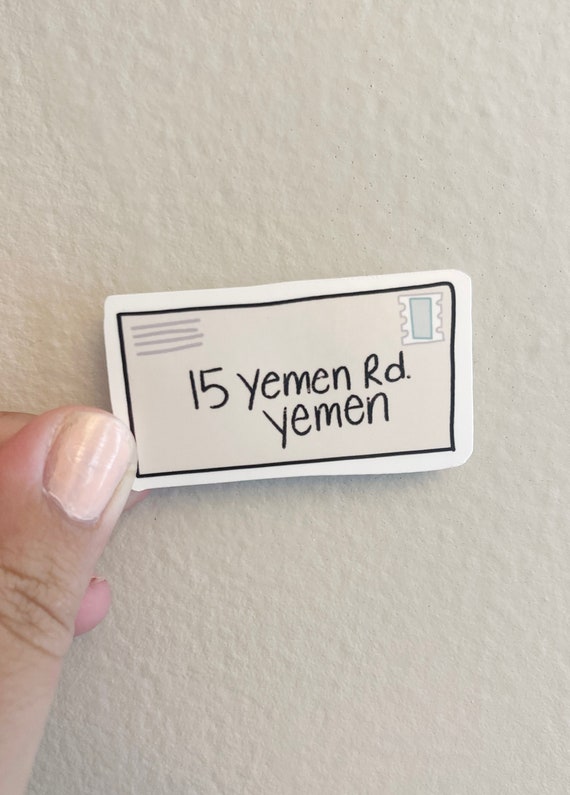 Yemen Sticker, Friends TV Show Sticker