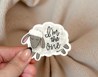 I'm the One Sheep Sticker: Christian Bible Gift