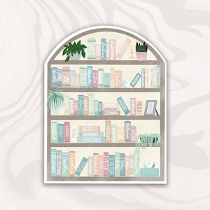 Pastel Bible Bookshelf Tracker Stickers: Reading Guide