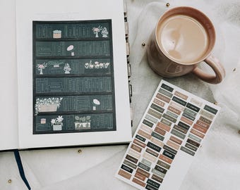 Evergreen Bible Study Tracker Stickers, Books of the Bible Reading Tracker