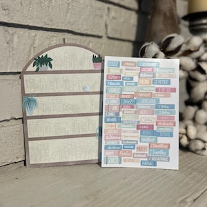 Pastel Bible Bookshelf Tracker Stickers: Reading Guide