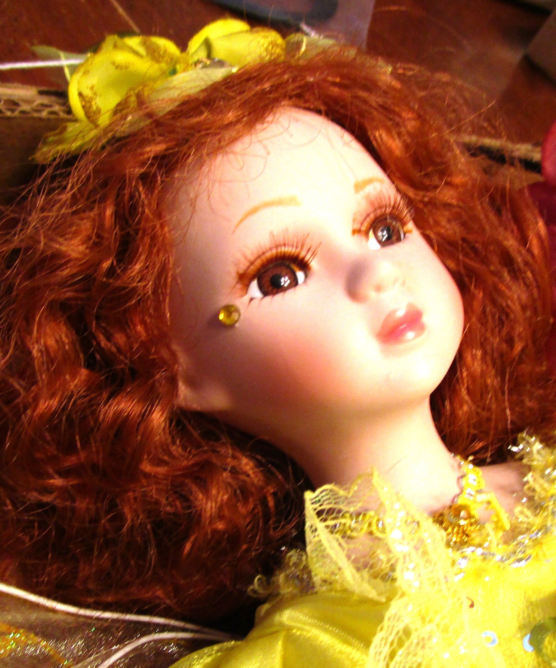 Vintage Fairy Doll Sitting on a Swing, KENNIX DOLL 1980's