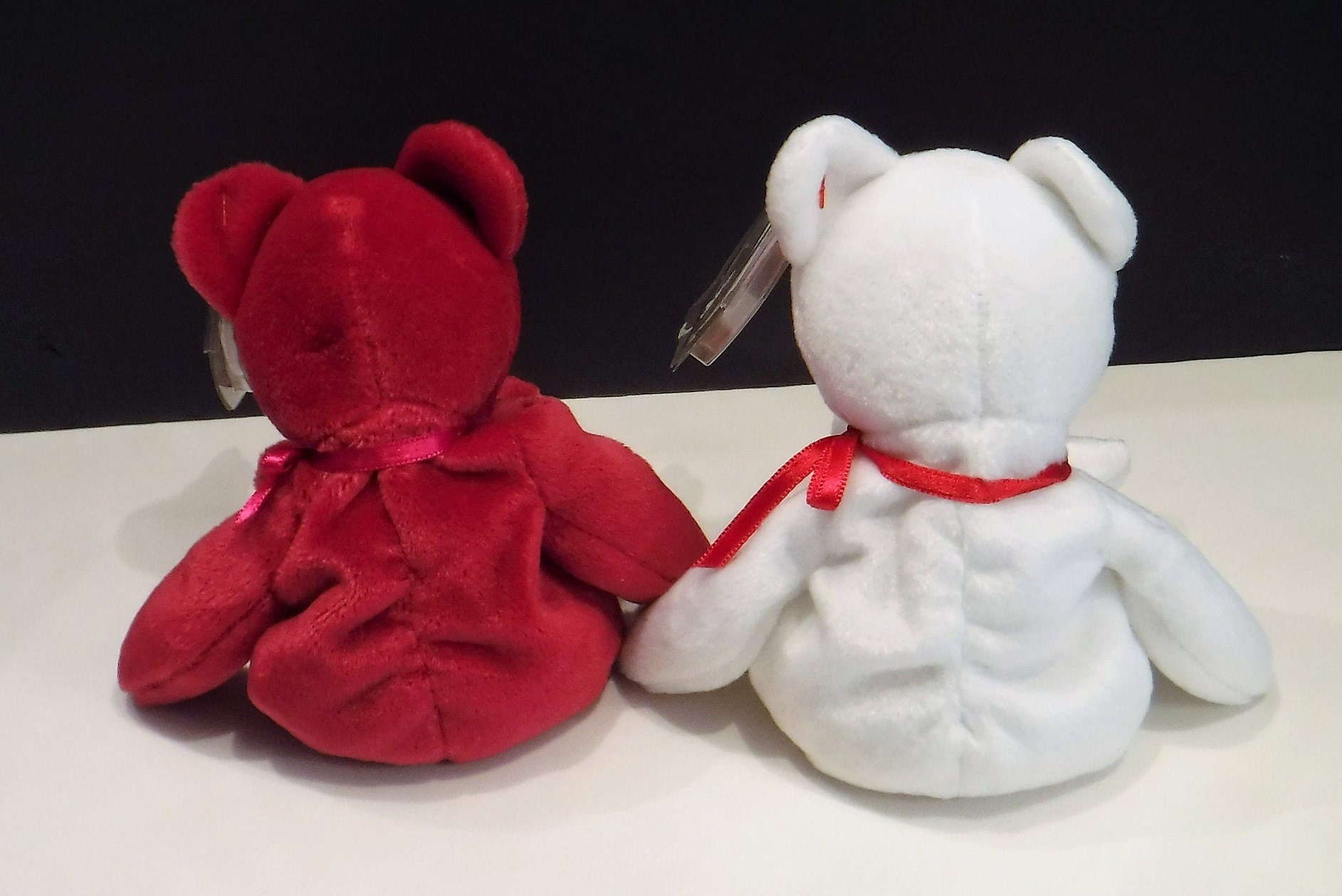 Rare Valentino and Valentina Ty Beanie Babies Pair - 1993 