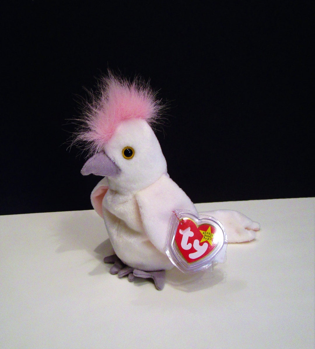 Ty Beanie Babies kuku the Bird 1997, Kuku Cockatoo Retired Rare 1997