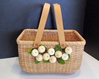 Wood Basket ~ Apple Decor - household items - by owner