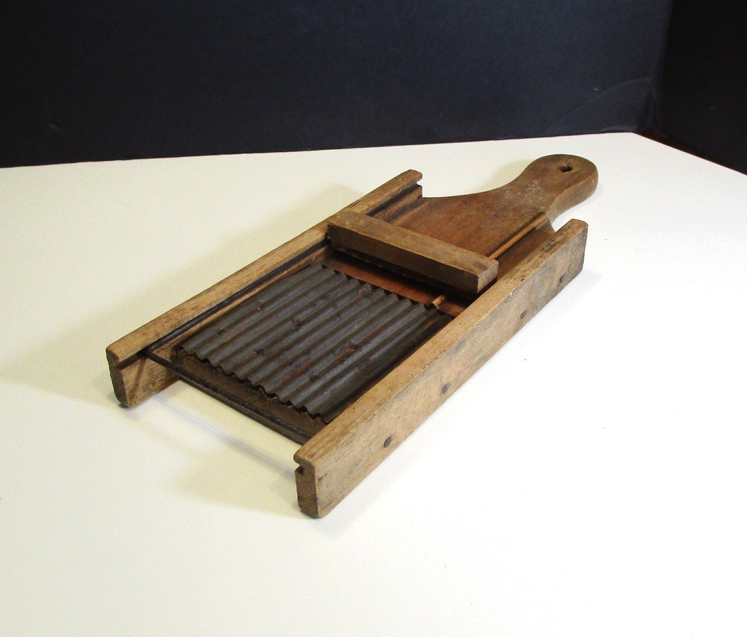 Antique Cheese Slicer Wood Metal, Antique Vegetable Slicer, Primitive