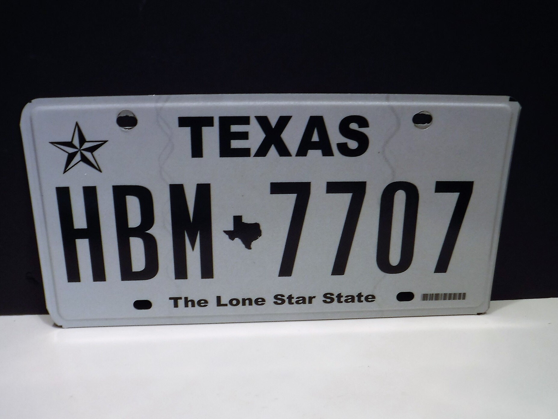 Texas Lone Star State License Plate Wall Decor Black letters Etsy