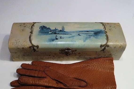 Antique Celluloid Glove Box Celluloid Glove Box Early 1900 S Etsy