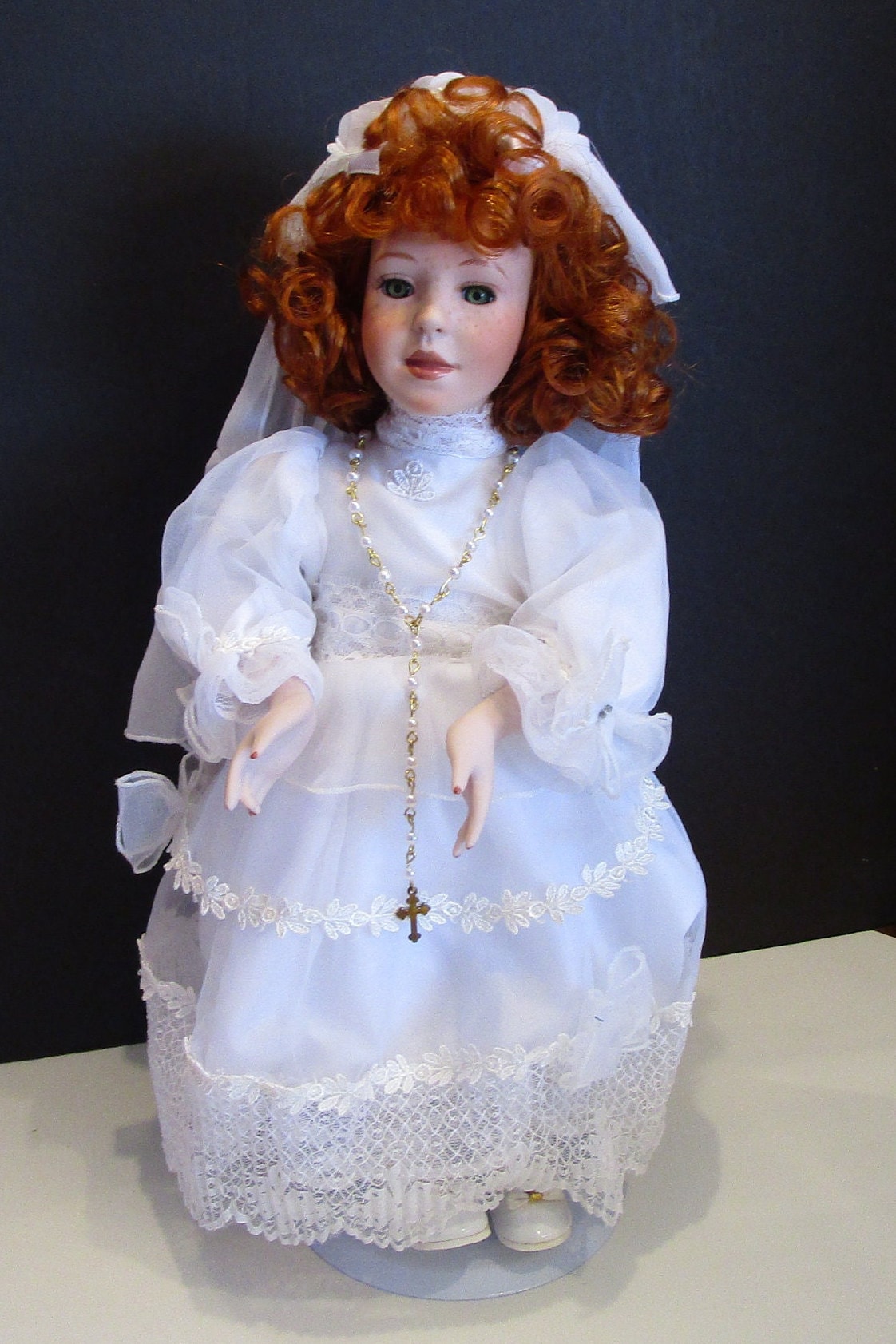 Robe de Communion pour Petite Fille avec Ceinture